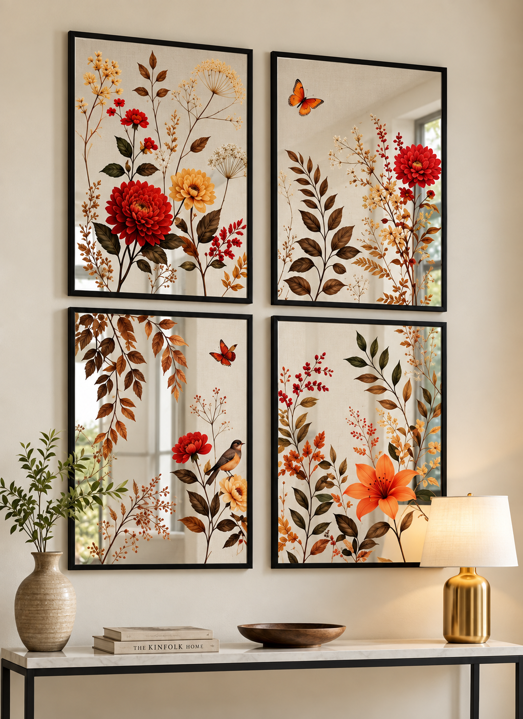 Floral Mirrors