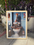 Giraffe in the Bath