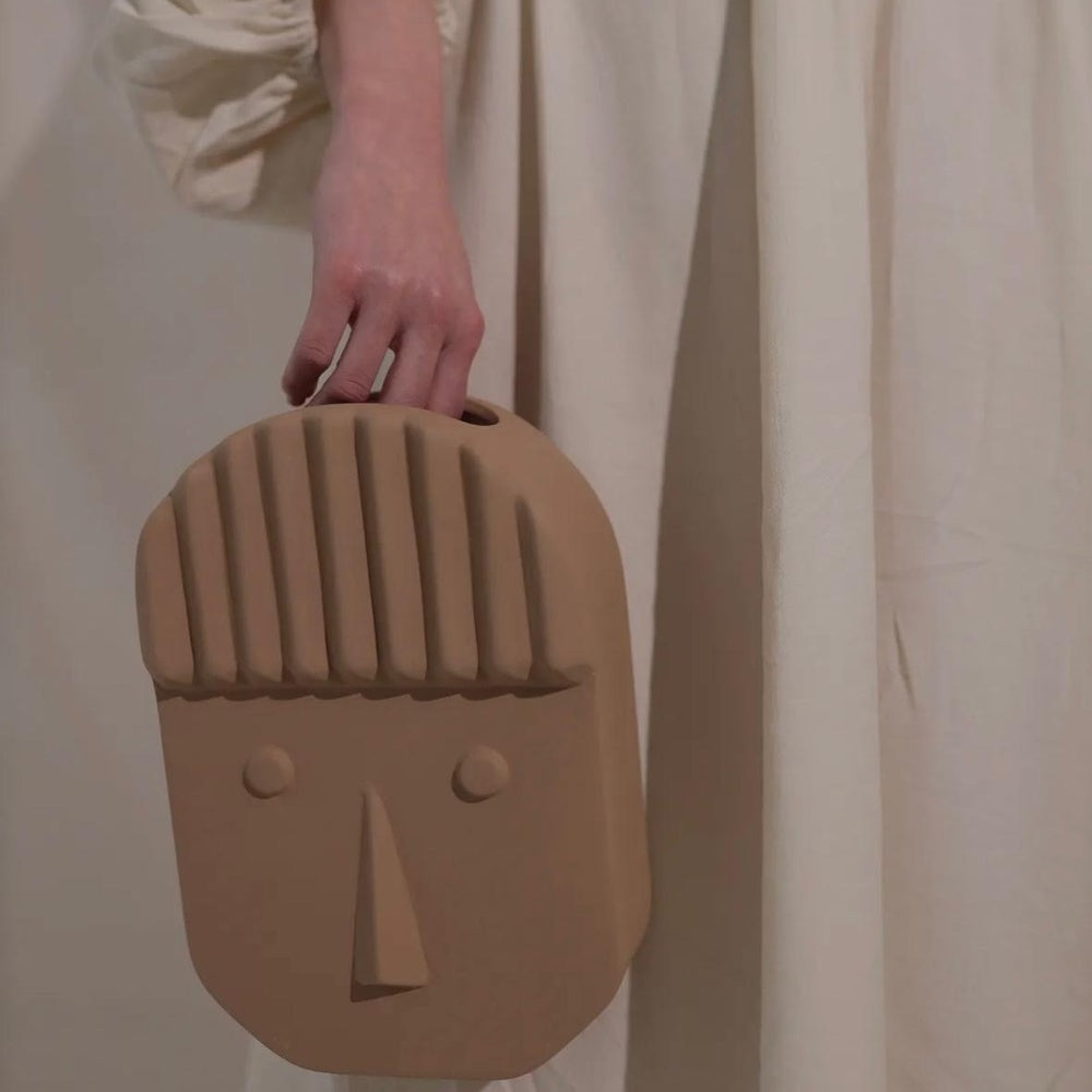 Beige Ceramic Vase