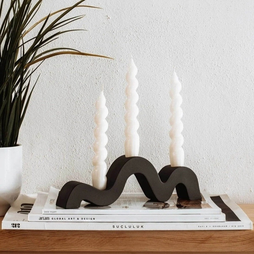 Black Candle Holder