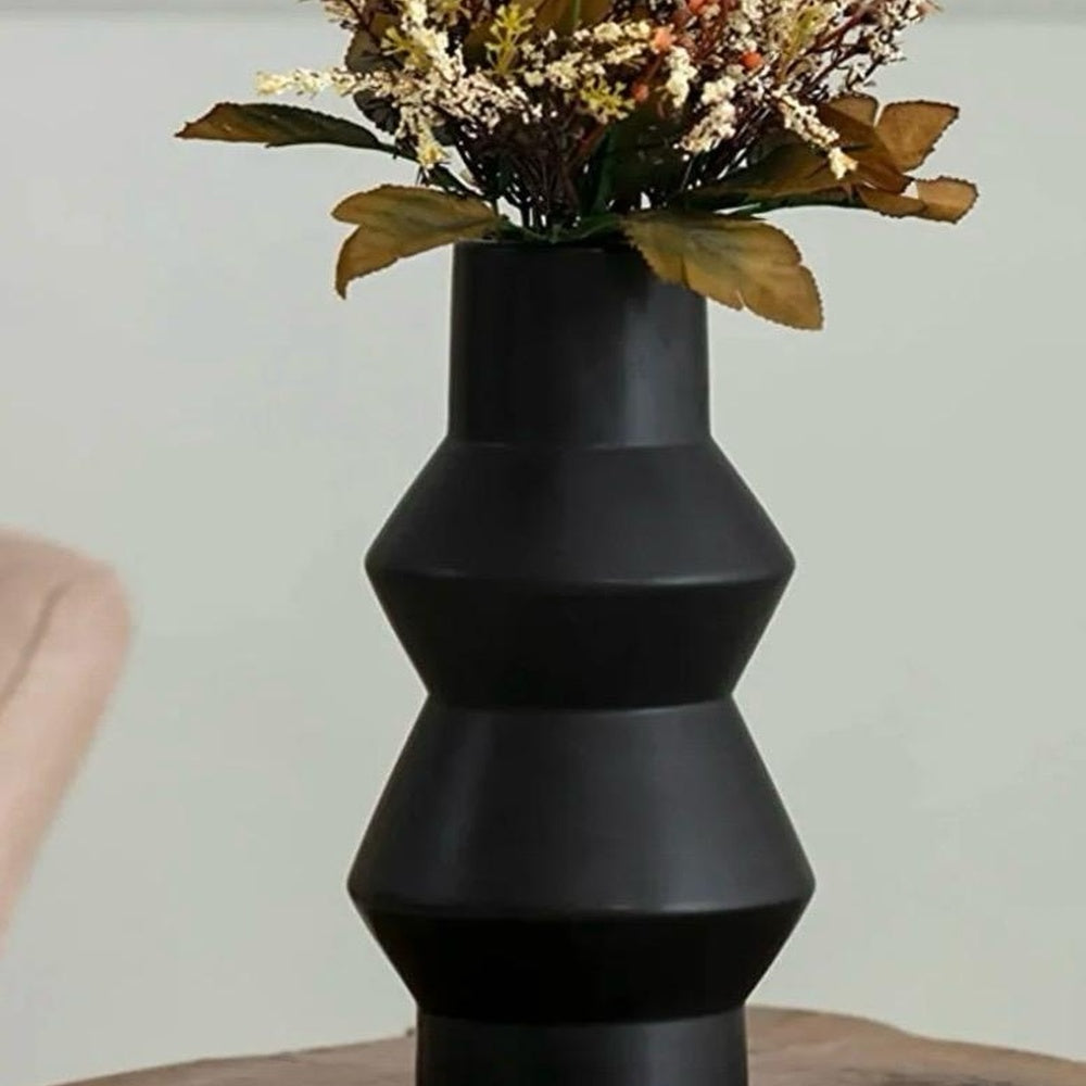 Black Ceramic Vase