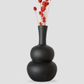 Black Ceramic Vase
