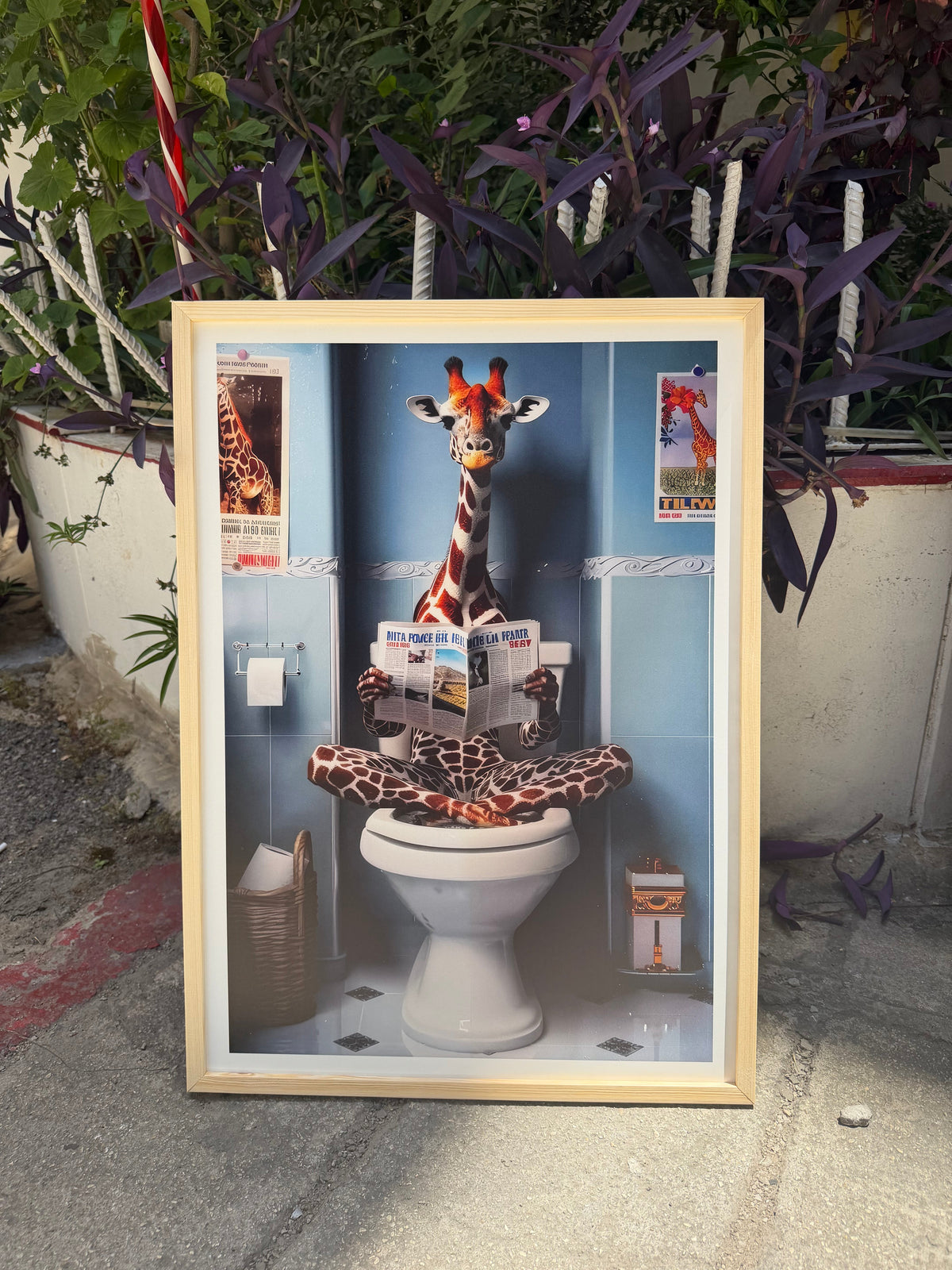 Giraffe in the Bath