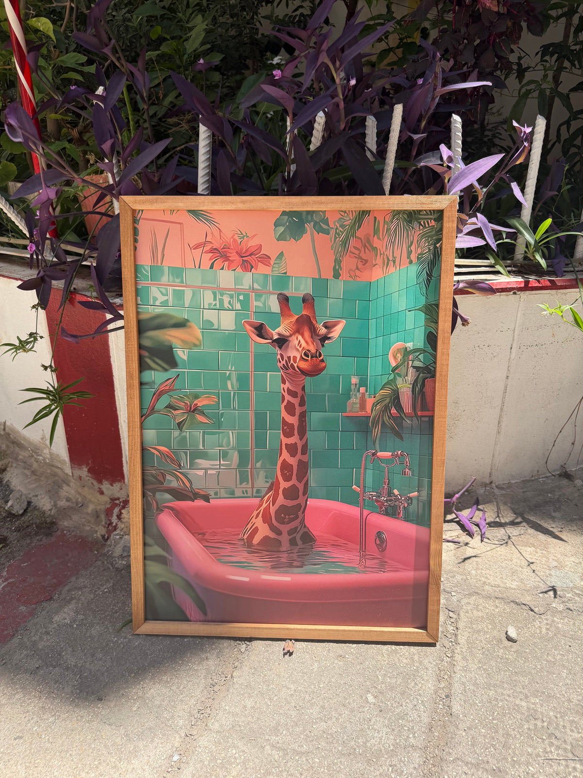 Giraffe in the Tub