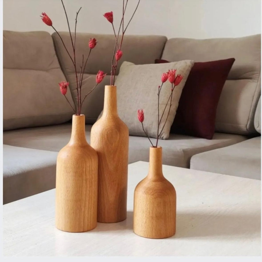 Wooden Vases
